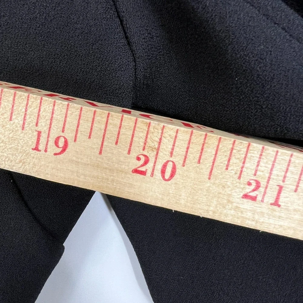 J. Crew‎ 365 Collarless Fitted Blazer Jacket Womens Size 8 Black L0192 Career